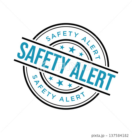 Safety Alert Rubber Stamp Vector Template Safety Alert Rubber Stamp Vector Template 137584182