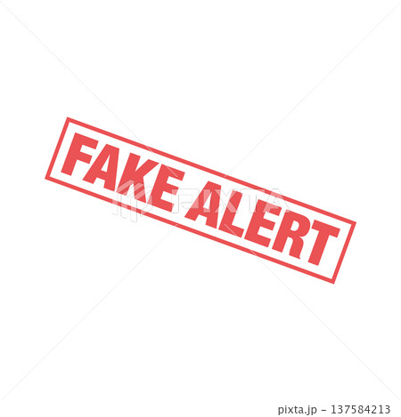 Fake Alert Rubber Stamp Vector Template Fake Alert Rubber Stamp Vector Template 137584213