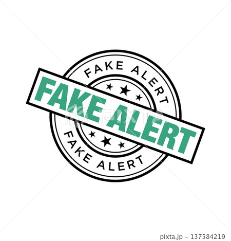 Fake Alert Rubber Stamp Vector Template Fake Alert Rubber Stamp Vector Template 137584219