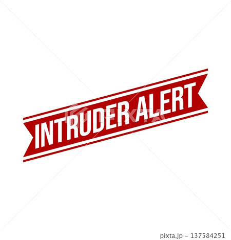 Intruder Alert Rubber Stamp Vector Template Intruder Alert Rubber Stamp Vector Template 137584251