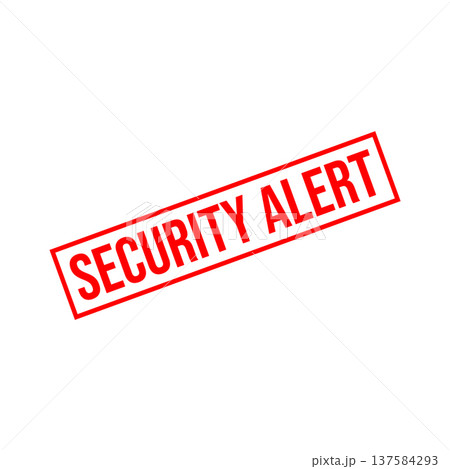 Security Alert Rubber Stamp Vector Template 137584293