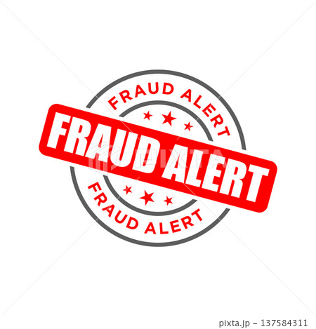 Fraud Alert Letter Rubber Stamp Vector Template Fraud Alert Letter Rubber Stamp Vector Template 137584311