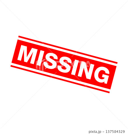 Missing Letter Rubber Stamp Vector Template Missing Letter Rubber Stamp Vector Template 137584329