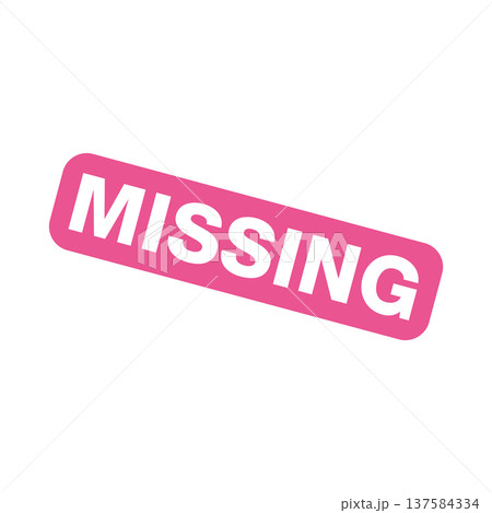 Missing Letter Rubber Stamp Vector Template Missing Letter Rubber Stamp Vector Template 137584334