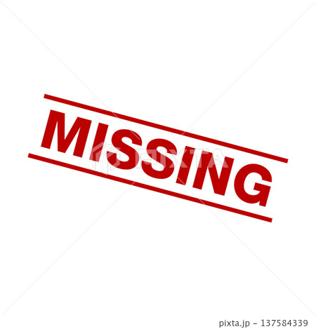 Missing Letter Rubber Stamp Vector Template Missing Letter Rubber Stamp Vector Template 137584339