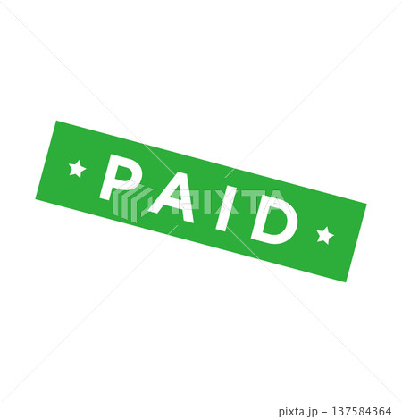 Paid Letter Rubber Stamp Vector Template Paid Letter Rubber Stamp Vector Template 137584364