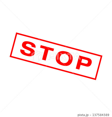Stop Letter Rubber Stamp Vector Template Stop Letter Rubber Stamp Vector Template 137584389