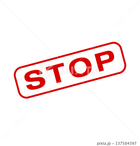 Stop Letter Rubber Stamp Vector Template Stop Letter Rubber Stamp Vector Template 137584397