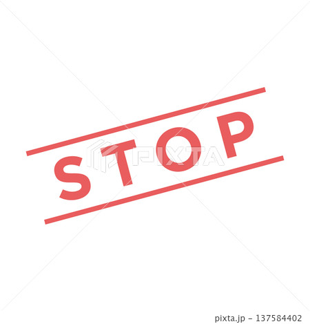 Stop Letter Rubber Stamp Vector Template Stop Letter Rubber Stamp Vector Template 137584402