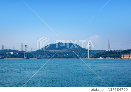 関門海峡大橋と火の山公園 137584799