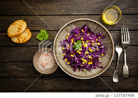 Fresh cabbage salad 137585406