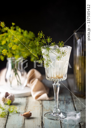 Brine cocktail in a glass 137585412