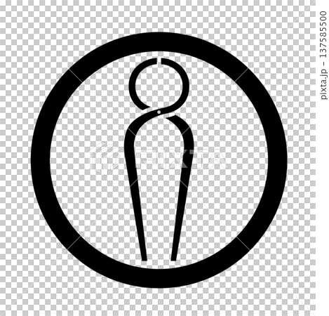 家紋　釘抜き 137585500