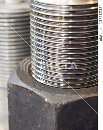 Thread of bolt and nut Thread of bolt and nut 137585524