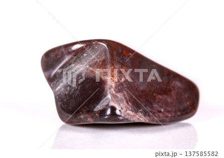 Macro mineral stone jasper on a white background Macro mineral stone jasper on a white background 137585582