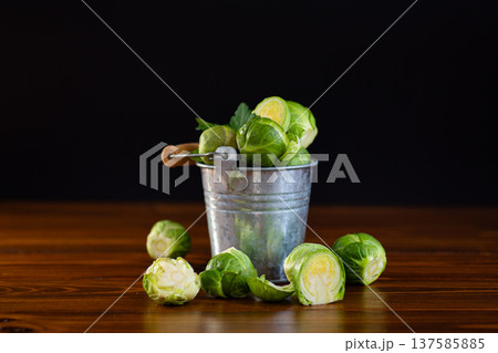 organic green brussels sprouts healthy vegetable food concept organic green brussels sprouts healthy vegetable food concept 137585885