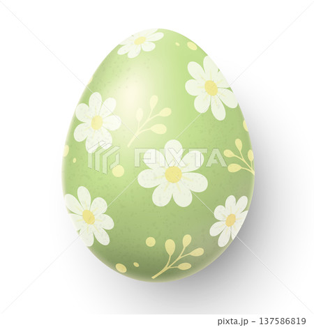 Easter egg realistic 137586819
