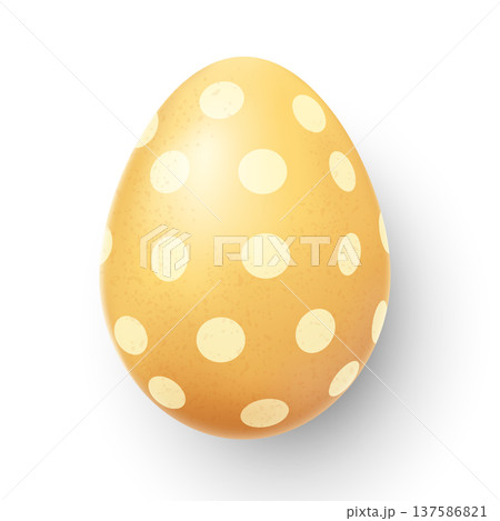 Easter egg realistic 137586821