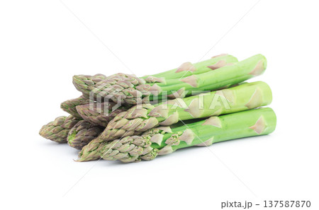 Asparagus on the white background Asparagus on the white background 137587870