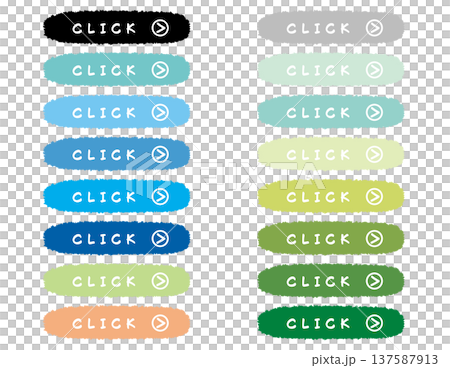 CTAボタン セット8 （夏色筆タッチ） click 137587913