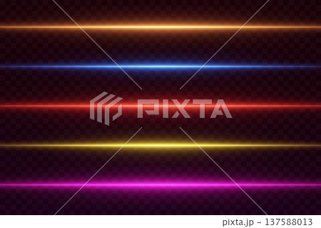Vibrant glowing light beams creating technology effect Vibrant glowing light beams creating technology effect 137588013