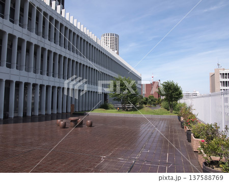 中目黒の都会のオアシス、目黒区役所屋上緑化庭園 137588769