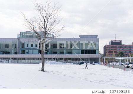 雪景色の石川県政記念しいのき迎賓館 雪景色の石川県政記念しいのき迎賓館 137590128