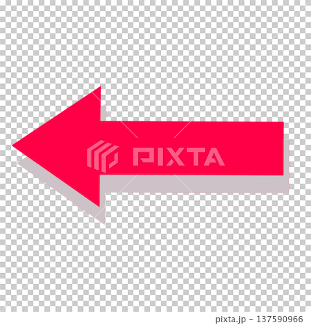 シンプル左矢印のイラスト素材 [137590966] - PIXTA