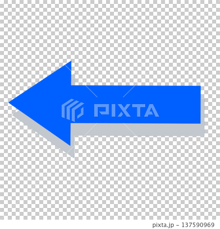 シンプル左矢印のイラスト素材 [137590969] - PIXTA