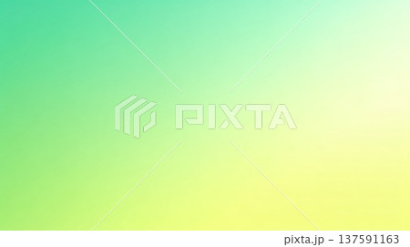 緑から黄色へ変化するパステルカラーのグラデーション背景 緑から黄色へ変化するパステルカラーのグラデーション背景 137591163