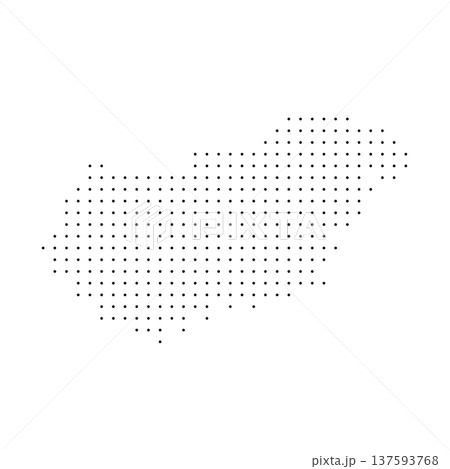 Hungary country dotted map. Black spot pixel illustration isolated on white background. Vector circle mosaic. Hungary country dotted map. Black spot pixel illustration isolated on white background. Vector circle mosaic. 137593768