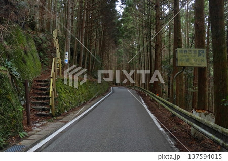 熊野古道 通り峠 登り口（北側） 137594015