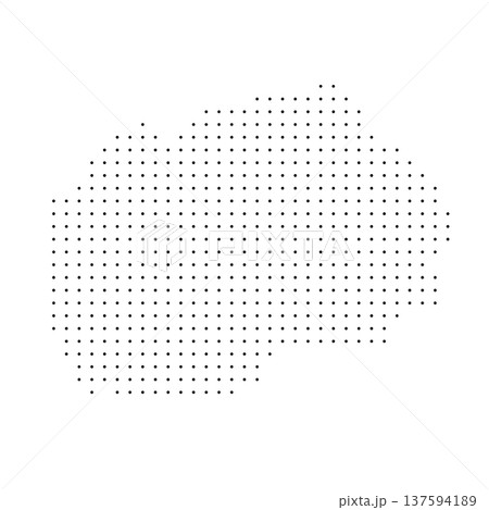 North Macedonia country dotted map. Black spot pixel illustration isolated on white background. Vector circle mosaic. North Macedonia country dotted map. Black spot pixel illustration isolated on white background. Vector circle mosaic. 137594189