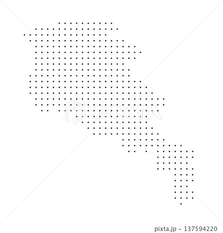 Armenia country dotted map. Black spot pixel illustration isolated on white background. Vector circle mosaic. Armenia country dotted map. Black spot pixel illustration isolated on white background. Vector circle mosaic. 137594220