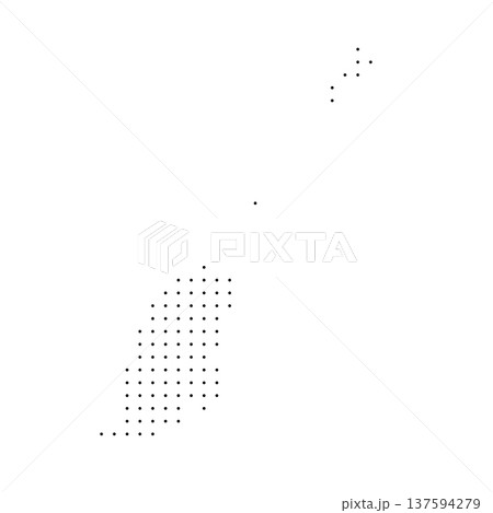 Grenada country dotted map. Black spot pixel illustration isolated on white background. Vector circle mosaic. Grenada country dotted map. Black spot pixel illustration isolated on white background. Vector circle mosaic. 137594279