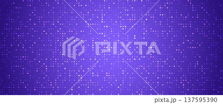 Purple glowing square pixel pattern. Dark violet mosaic texture backdrop. Abstract neon technology grid wallpaper. Vector modern business, science, healthcare, medicine, presentation background Purple glowing square pixel pattern. Dark violet mosaic texture backdrop. Abstract neon technology grid wallpaper. Vector modern business, science, healthcare, medicine, presentation background 137595390
