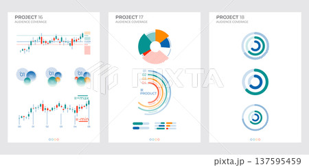 Abstract elements business charts. Abstract vector illustration. 137595459