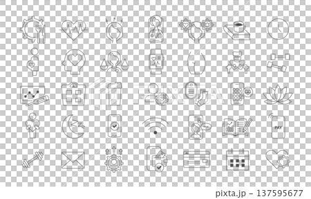 フェムテックアイコンセット 137595677