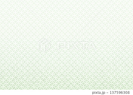 キラキラ輝く繊細な淡い抹茶色の模様に白い七宝柄を重ねた背景画像2 キラキラ輝く繊細な淡い抹茶色の模様に白い七宝柄を重ねた背景画像2 137596308
