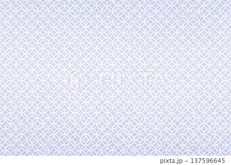 キラキラ輝く繊細な淡い藤色の模様に白い七宝柄を重ねた背景画像3 137596645