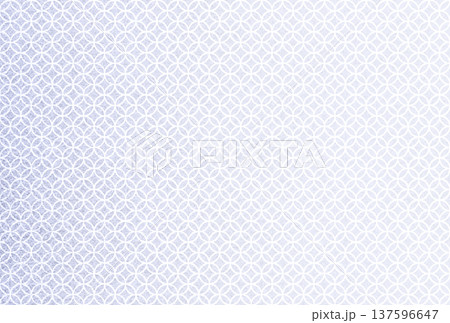 キラキラ輝く繊細な淡い藤色の模様に白い七宝柄を重ねた背景画像5 137596647