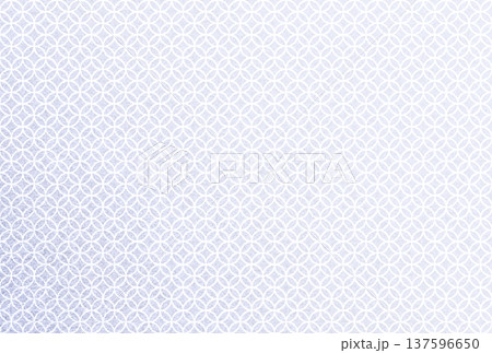 キラキラ輝く繊細な淡い藤色の模様に白い七宝柄を重ねた背景画像8 137596650