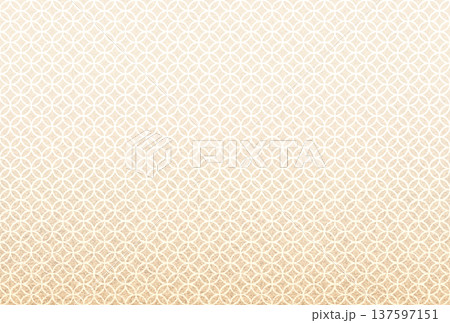 キラキラ輝く繊細な淡い茶色の模様に薄黄色の七宝柄を重ねた背景画像2 キラキラ輝く繊細な淡い茶色の模様に薄黄色の七宝柄を重ねた背景画像2 137597151