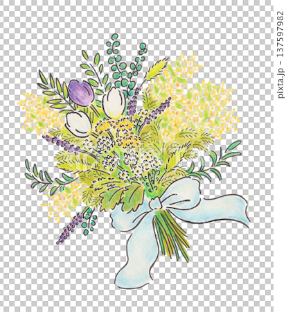 春季花束插圖 137597982