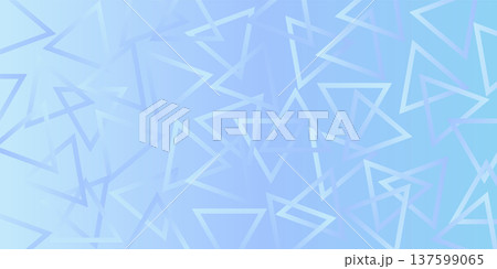 三角形が重なっている水色の背景素材イラスト 137599065