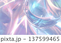 光沢ホログラム抽象背景 137599465