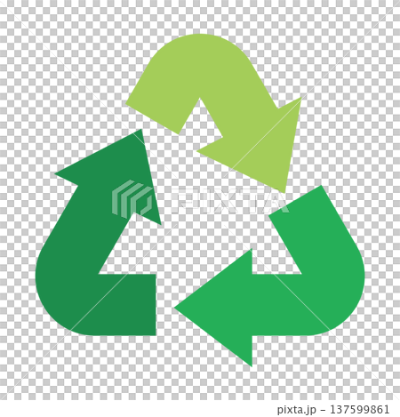 シンプルなサイクルの矢印 137599861