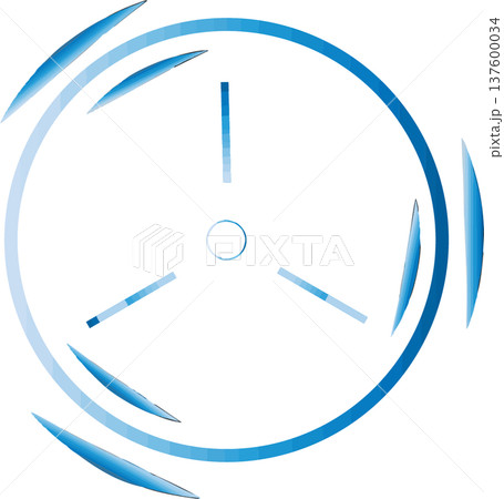 シンプルなマーカー｜ターゲット[青] 137600034