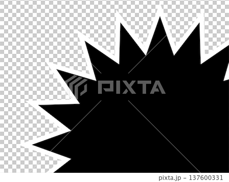 鋸齒狀框架 | 黑色濃縮輪廓 鋸齒狀框架 | 黑色濃縮輪廓 137600331