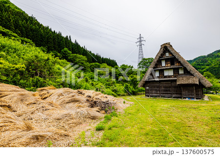 五箇山　菅沼集落の風景 137600575